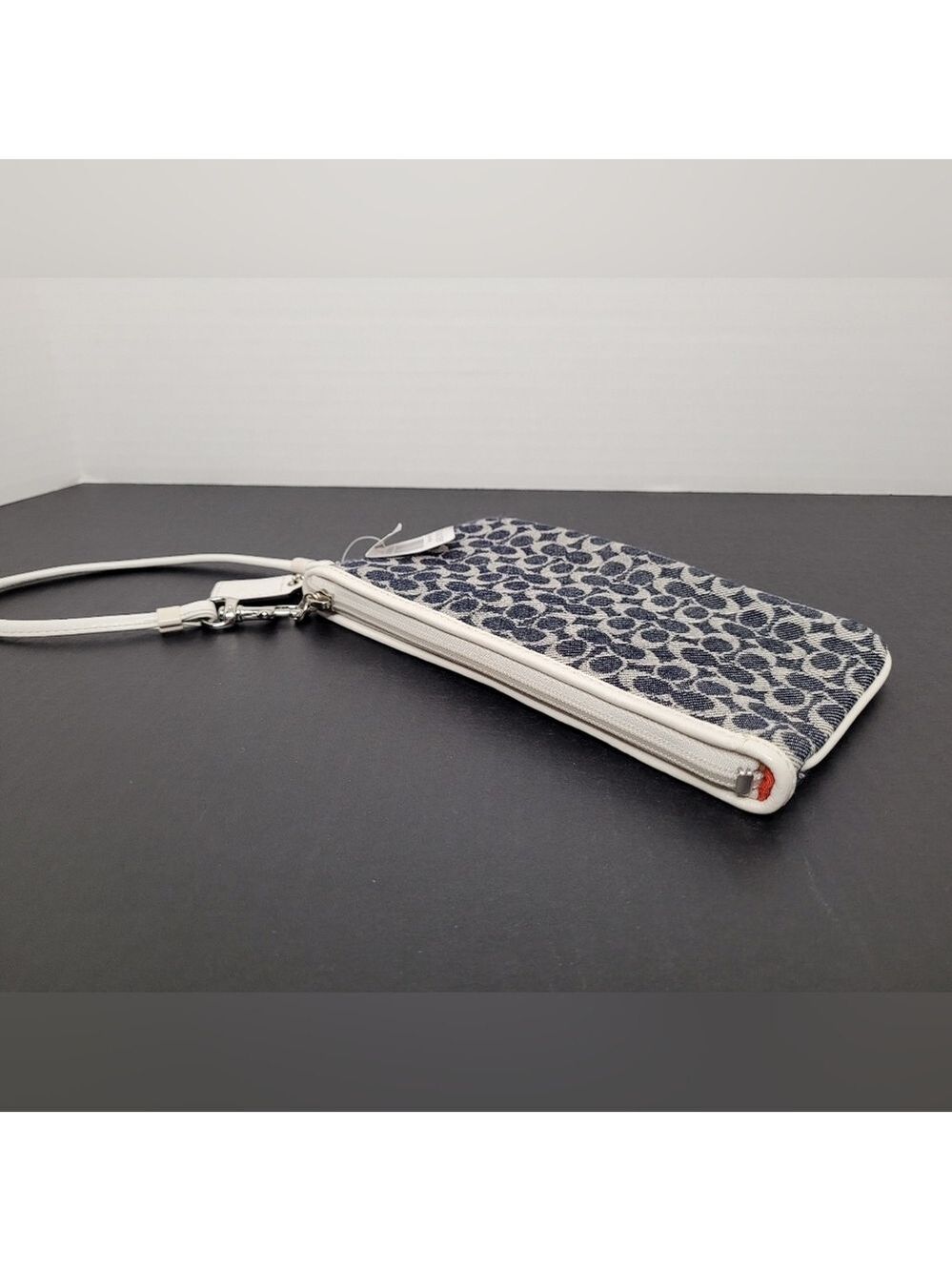 Coach Small Wristlet In Signature C's Denim #CA538 - Picture 4 of 7